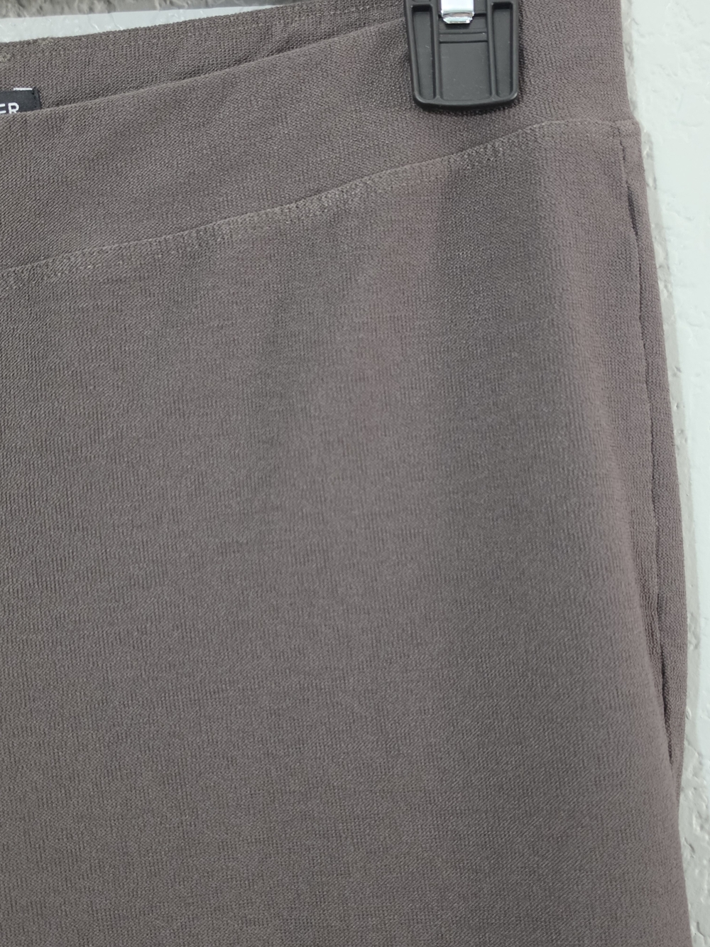 Eileen Fisher Washable Stretch Crepe Slim Pants Seaweed Straight-Leg Womens XS - Picture 6 of 11